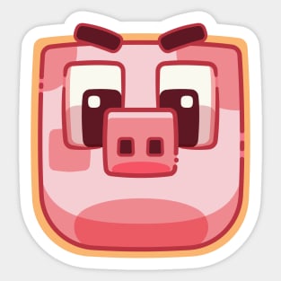 Cute Pig Cartoon Sticker